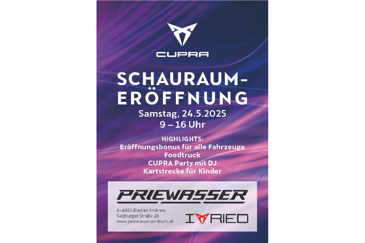 Einladung zur CUPRA Schauraum Eröffnung
