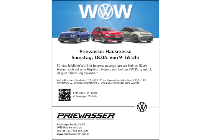 VW Hausmesse Einladung