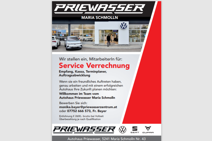 Stellenanzeige